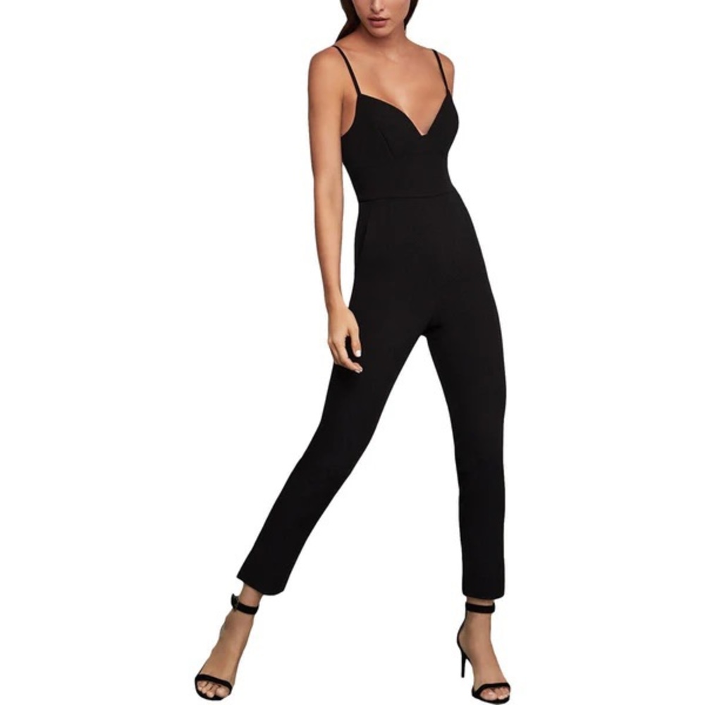 NWT! BCBG MAX AZRIA WOMENS SWEETHEART CUT OUT BACK JUMPSUIT